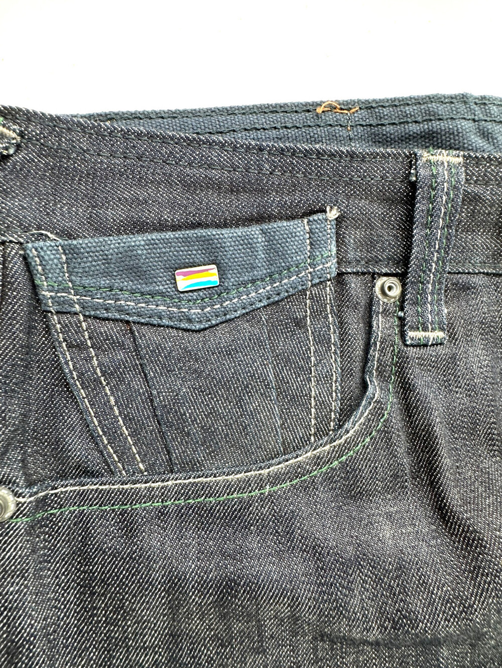 AKOO Mens Jeans Blue Denim Dark Wash Size 36 X 32 Urban Hip Hop - Picture 2 of 10